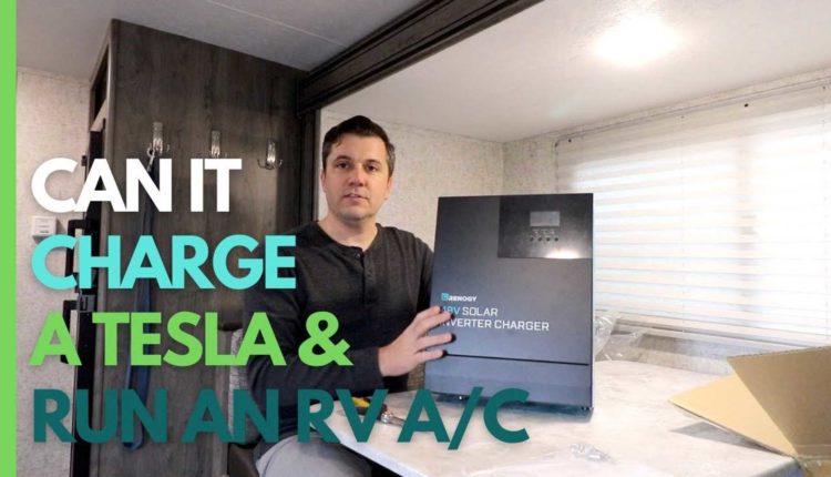 Charging a Tesla Model X with an all-in-one solar inverter charger - InsideEVs

