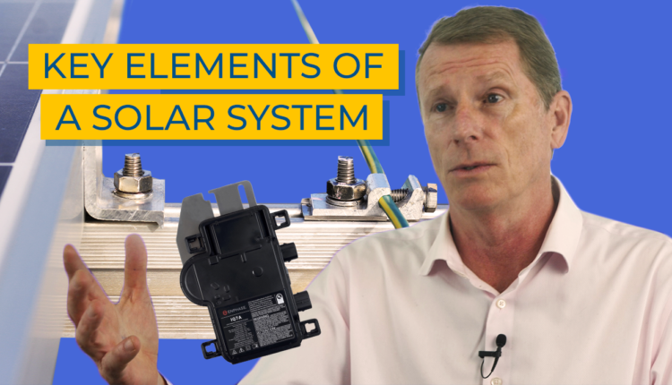 The key elements of a solar system

