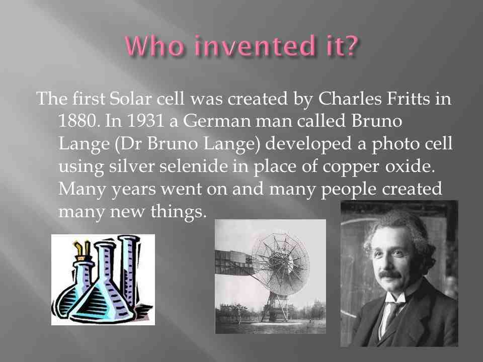 who invented solar energy? power energy today 