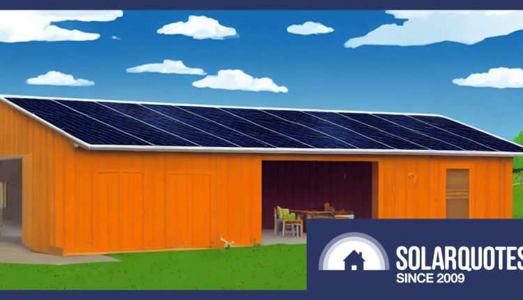 Solar panels - shed installation