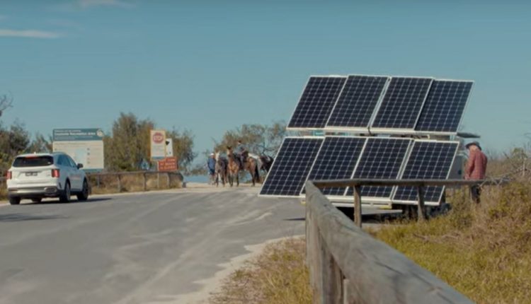 Sunshine Coast solar powered ad