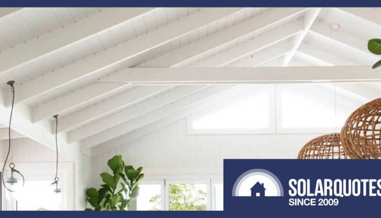 Solar panels and raked ceilings