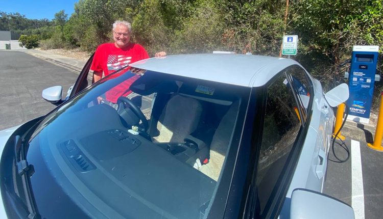 Solar powered EV charging at Slim Dusty Centre