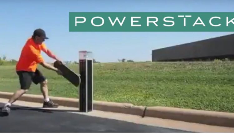 Powerstack vandal resistant solar poles