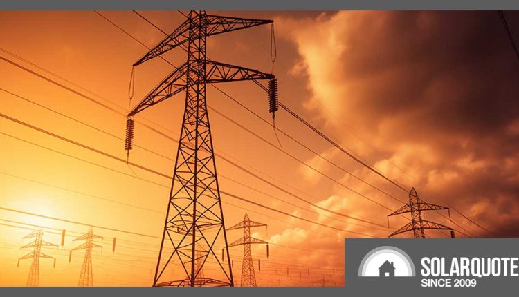 pylons in an Australian sunset