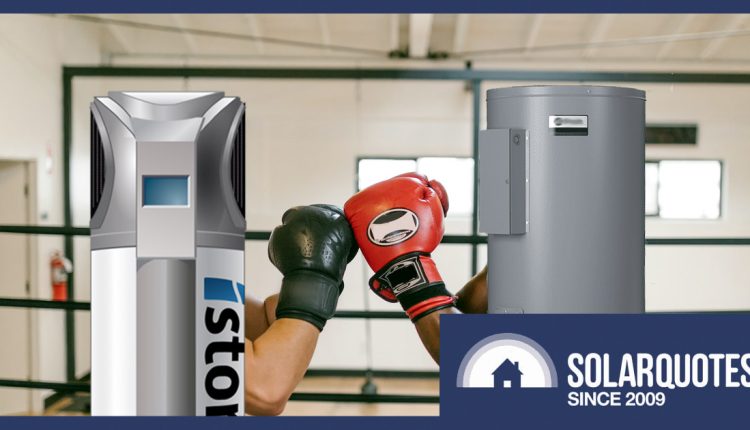 Heat pump vs electric element storage HWS