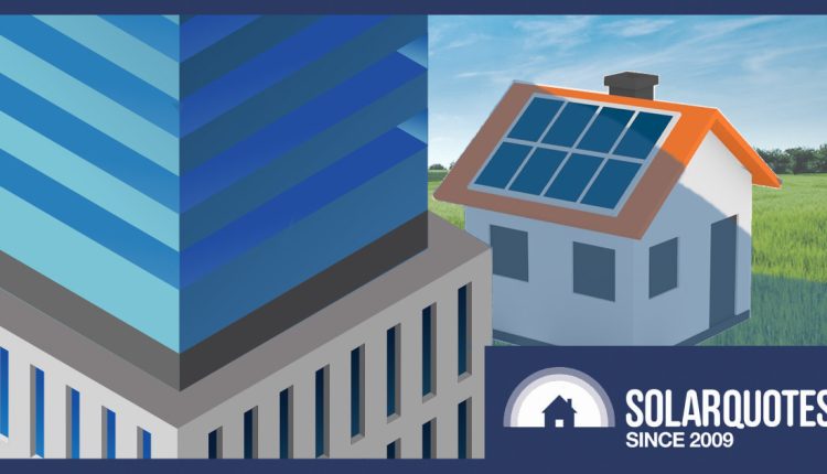 Building overshadowing solar panels