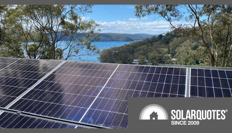 trina solar panels on a roof down under