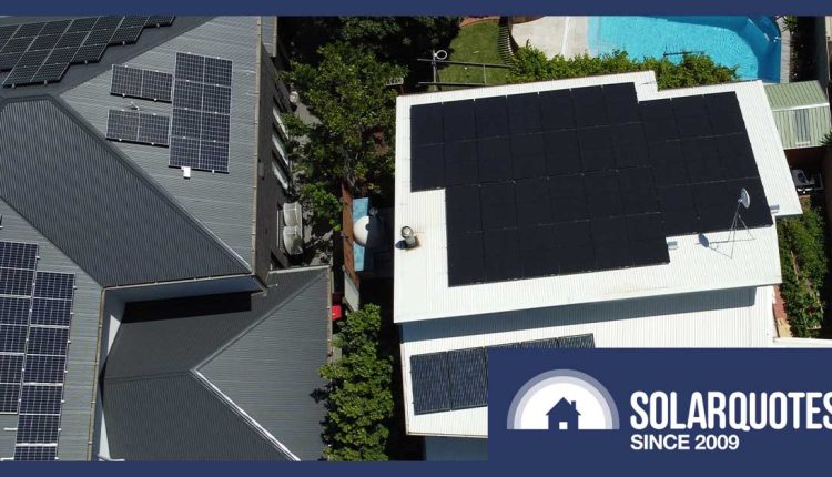 2 australian homes with large solar systems