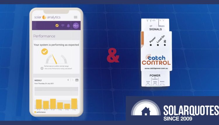 solar analytics app and catch control device