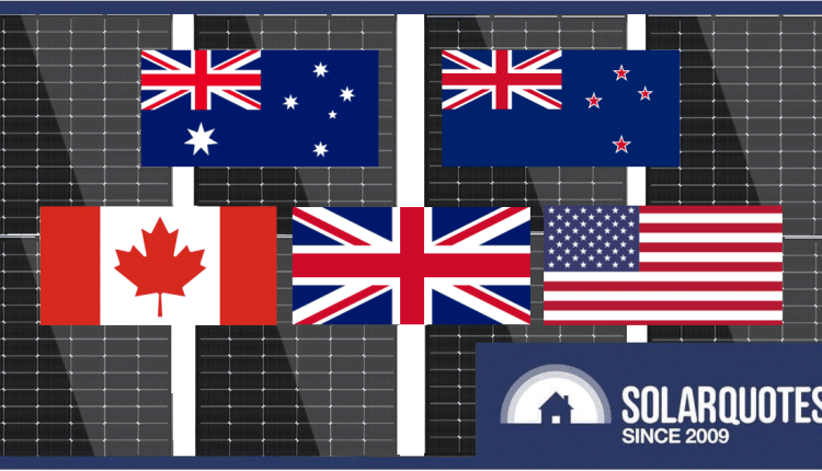 Solar prices in 2024 - AU vs. UK, USA, Canada and NZ