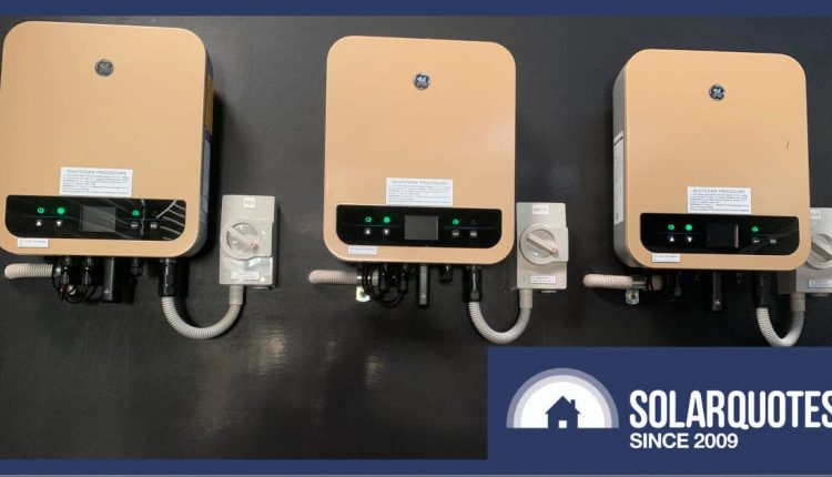 three GE solar inverters