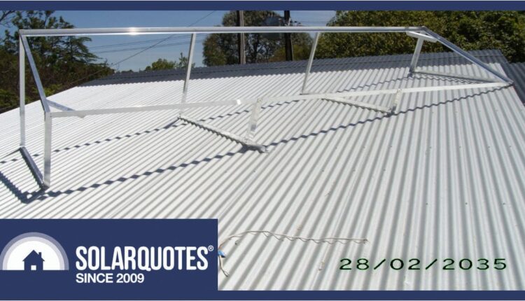 angled frame for solar panels