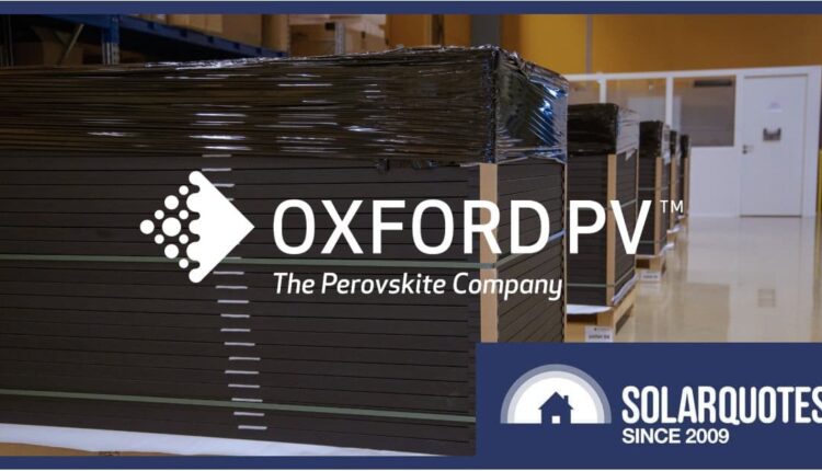 Perovskite solar panels