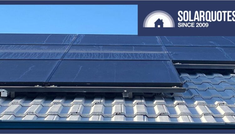 Solar panels with paint overspray