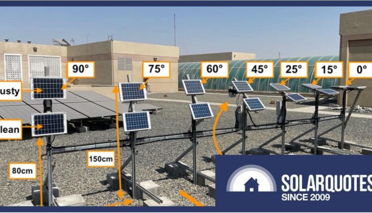Impact of dust on solar panel output