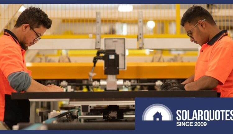 Australian solar panel factory