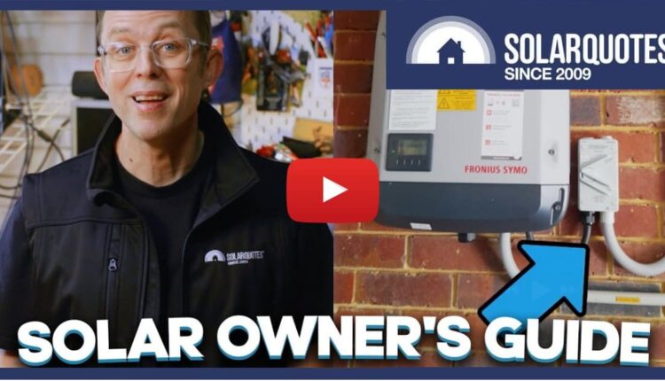 Keep your post -solar installation experience sweet


