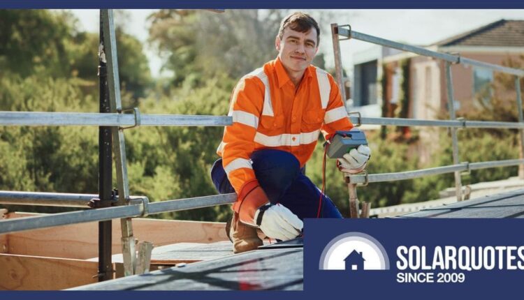 electrician inspecting a solar power system.