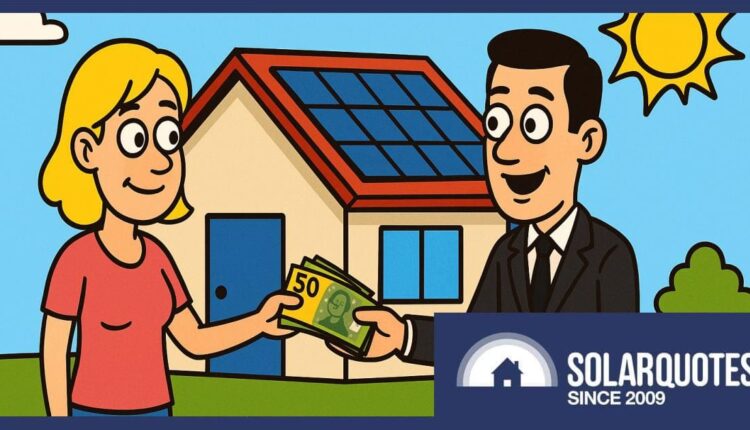 An Australian homeowner being paid to host a government-owned solar power system