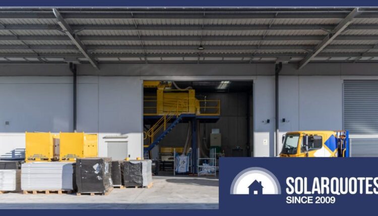 Solar panel recycling facility at Bankstown Airport, Sydney