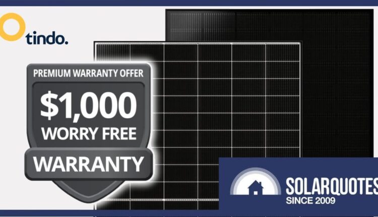 Tindo solar panel premium warranty