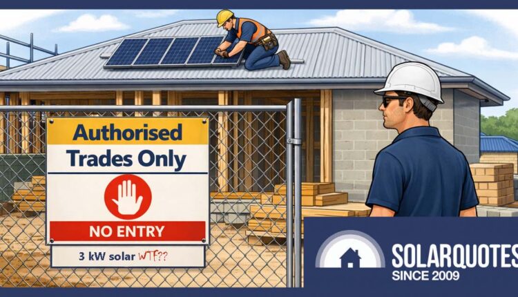 Builder installed solar