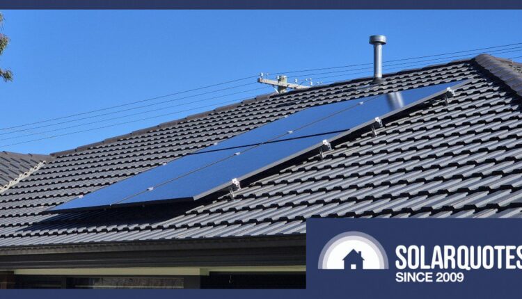 Solar panels and power lines