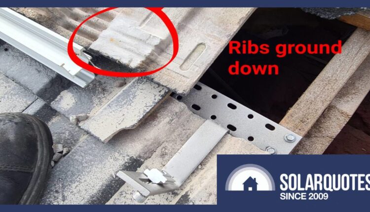 Grinding roof tiles leaves a huge solar mess

